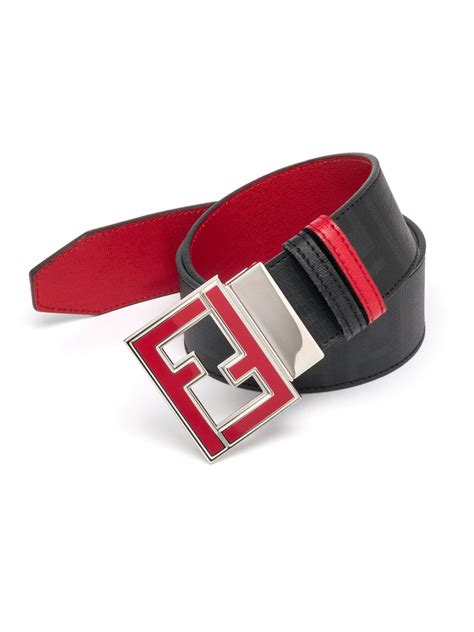 red fendi belt reversible